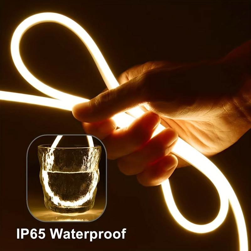 USB LED traka 5V, fleksibilni neon silikon, vodootporna, za ogledalo za šminkanje, noćni ormarić i pozadina televizora, ambijentalno osvjetljenje