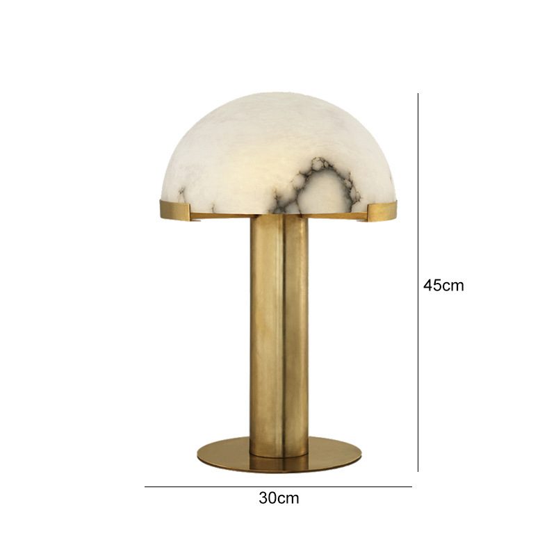 Postmoderni stolni lamp za dnevni boravak od prirodnog oblacnog mramora, umjetnička noćna lampica za spavaću sobu, dizajnersko osvjetljenje showroom u model sobi