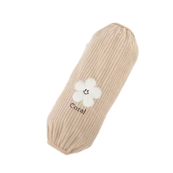 Unisex corduroy μανσέτες για μανίκια με κεντημένο σχέδιο χαμογελαστό λουλούδι, φθινοπωρο-χειμώνα, προστασία κατά λεκέδων για οικιακή χρήση