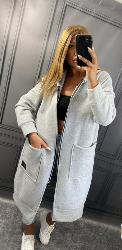 Opuštena pletena haljina s kapuljačom za jesen-zimu, plus veličina, flis unutrašnjost, svakodnevni streetwear, ženski