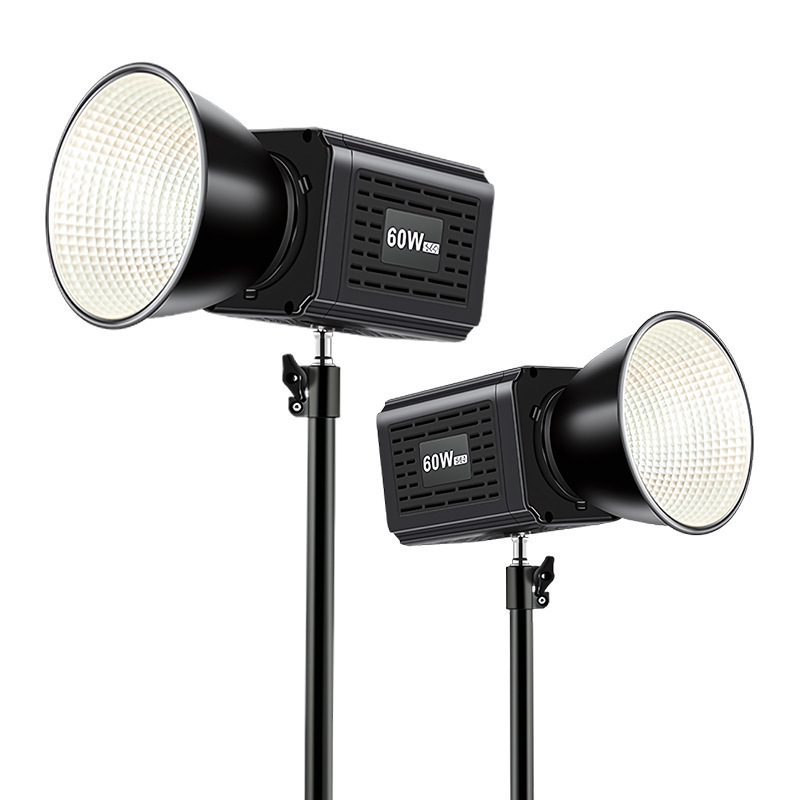 YM-S60 Vanjsko ručno svjetlo za dopunjavanje s COB LED-om, ugrađena baterija, dvobojna temperatura boje za video snimanje