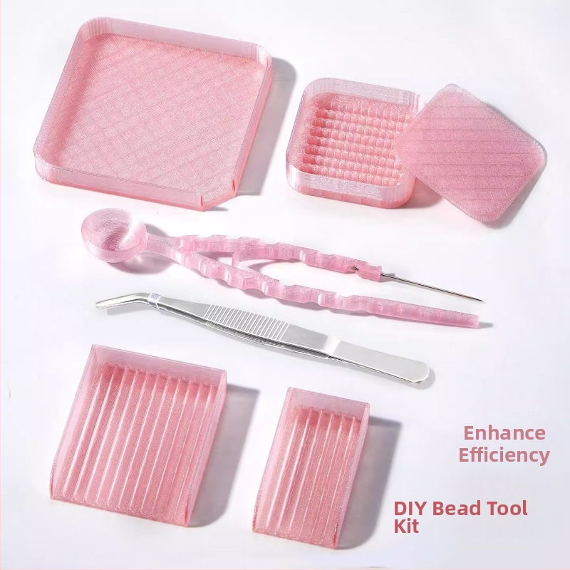 Sada nástrojov pre Fuse Beads pre 3D umenie: pero na korálky, pinzeta, lopatka a foam korálky