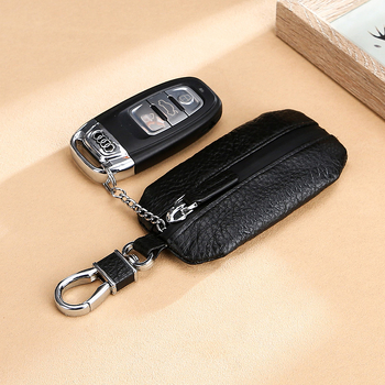 Kožna futrola za ključeve automobila, uzorak liči, vodootporan zatvarač, univerzalna za sve ključeve