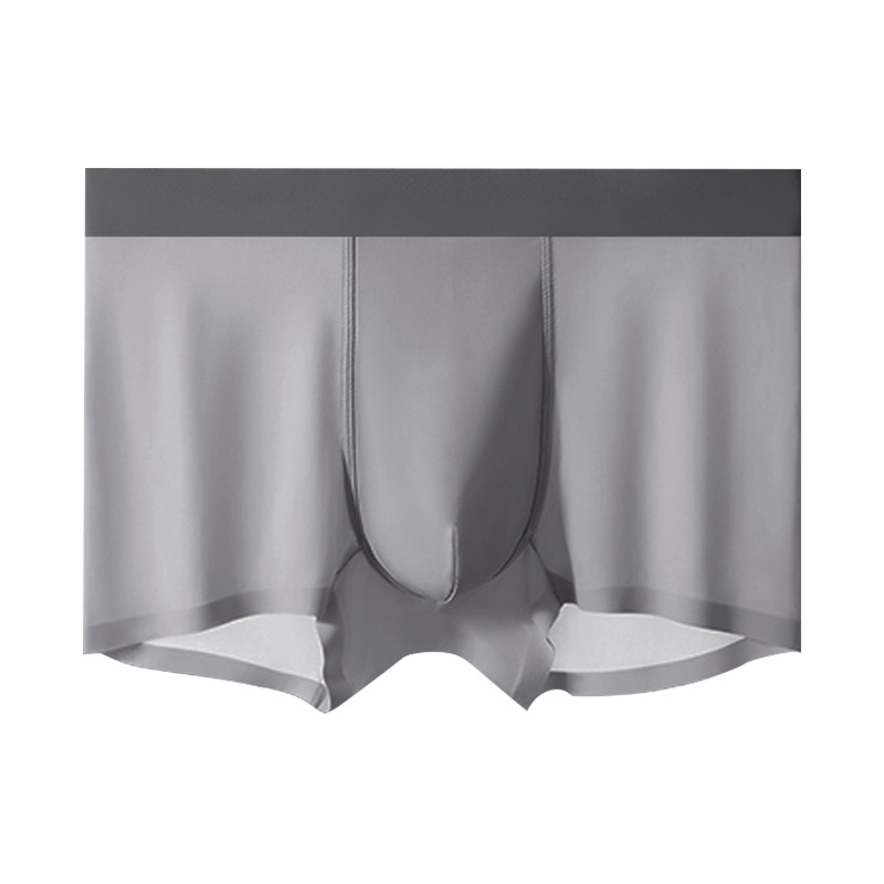 Muške boxerice od Ice Silk, antibakterijske, ultratanke, prozračne, srednji pojas, jednobojne, pletene 120S