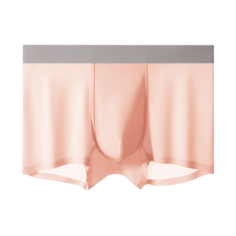 Muške boxerice od Ice Silk, antibakterijske, ultratanke, prozračne, srednji pojas, jednobojne, pletene 120S