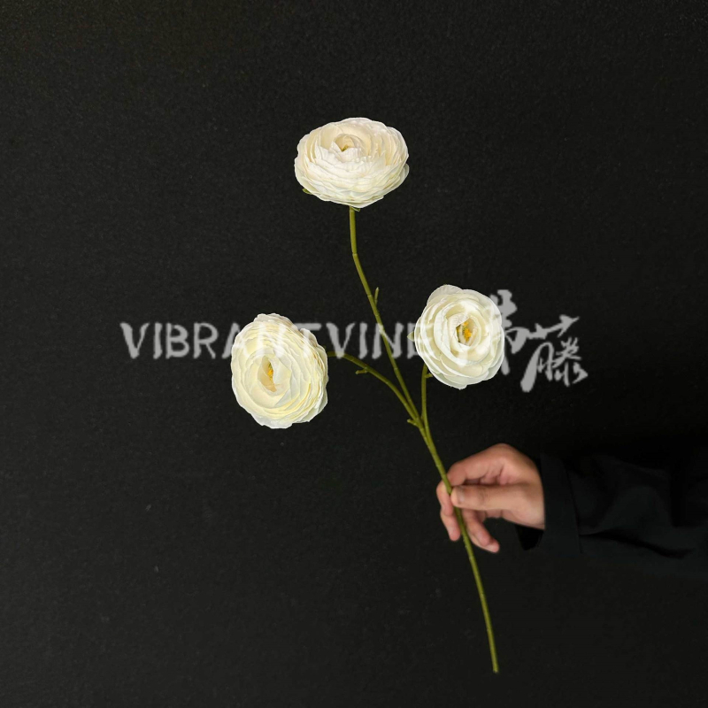 Umjetni lotus s tri stabljike za svadbenu dekoraciju uz hodnik, hotelski krajolik i rekvizite za fotografiju