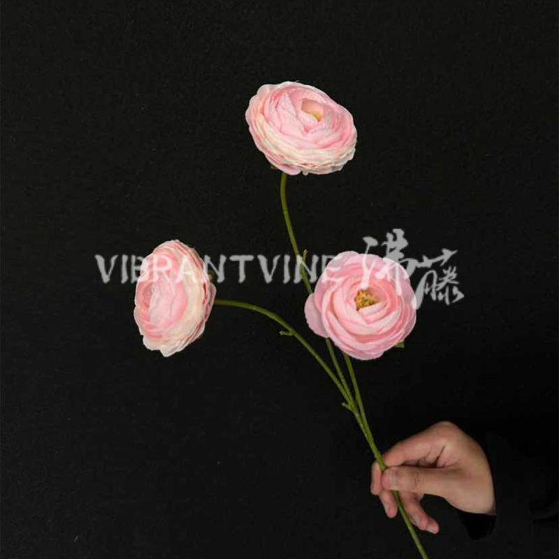 Umjetni lotus s tri stabljike za svadbenu dekoraciju uz hodnik, hotelski krajolik i rekvizite za fotografiju