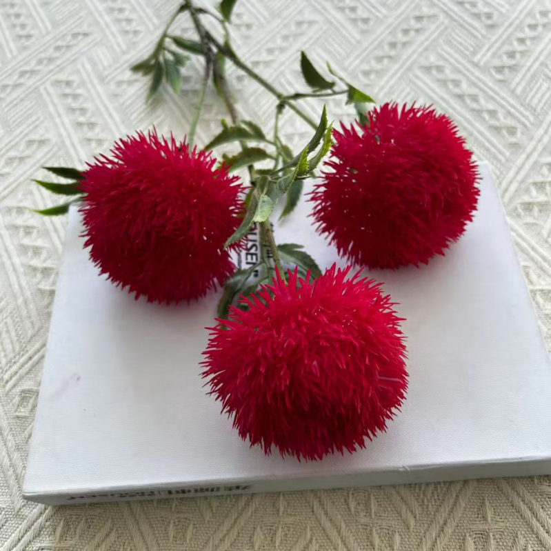 3 borova čunja, Colorful Dandelion vjenčane dekoracije, moderni zidni pozadina, kućna dekoracija, umjetni cvjetovi, vjenčane dekoracije