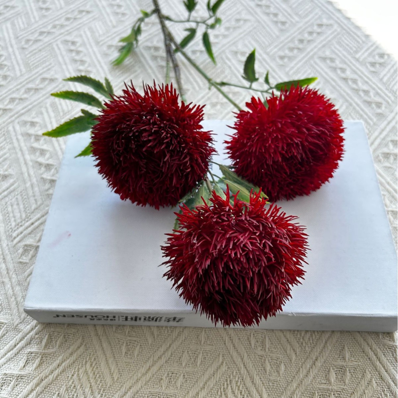 3 borova čunja, Colorful Dandelion vjenčane dekoracije, moderni zidni pozadina, kućna dekoracija, umjetni cvjetovi, vjenčane dekoracije