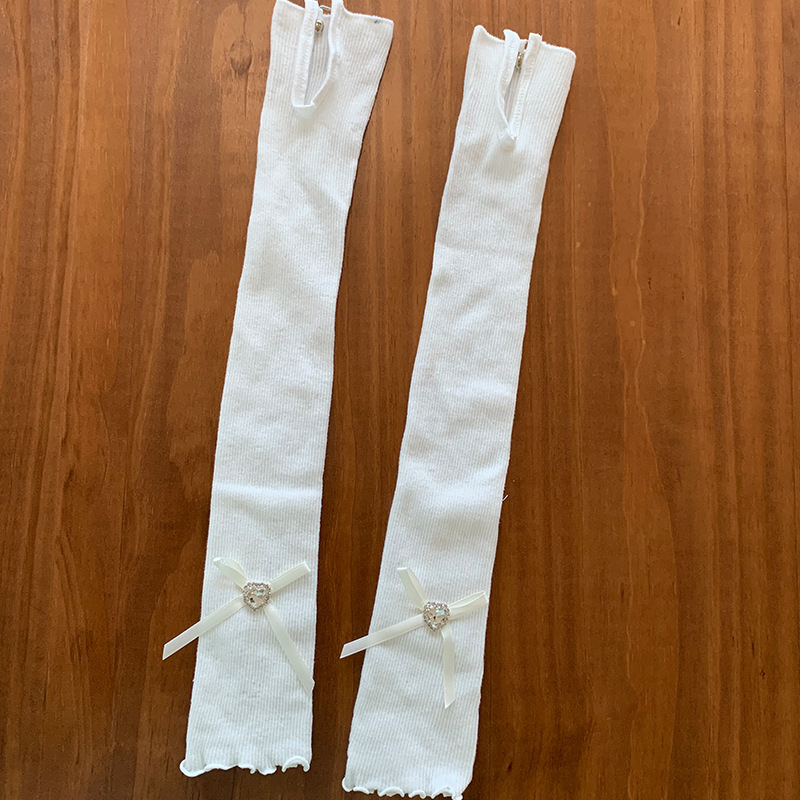 Pamukasti žakardni rukav za nadlakticu, baletno-Lolita stil, topao za jesen i zimu, jednobojna boja, za odrasle žene