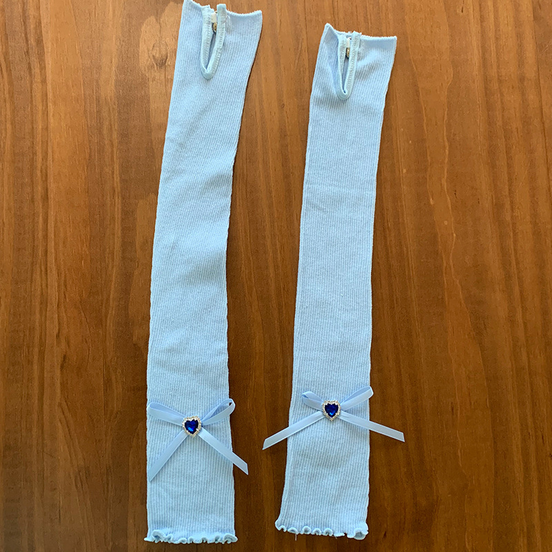 Pamukasti žakardni rukav za nadlakticu, baletno-Lolita stil, topao za jesen i zimu, jednobojna boja, za odrasle žene