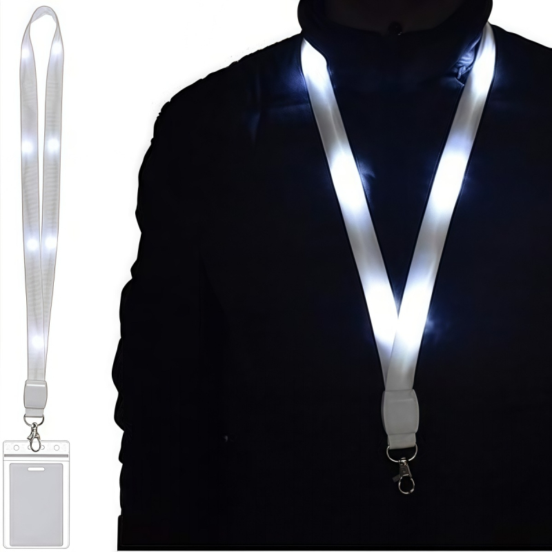 LED držač za identifikacijsku karticu sa svjetlećom trakom oko vrata