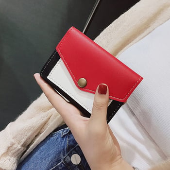 2025 proljetno ženska novčanik u korejskom stilu, svježe boje, trostruki novčanik i mini clutch, studentski stil, PU koža