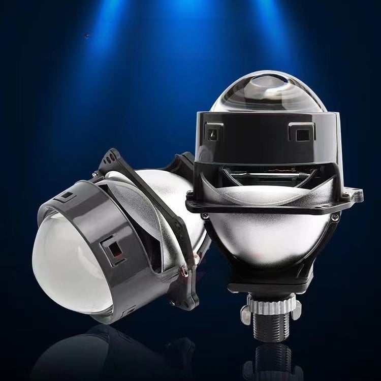 Far LED cu lentilă bifocală de 3 inch, modificare universală, compatibil cu H4/H7, 9005/9006 lumini înalte și joase