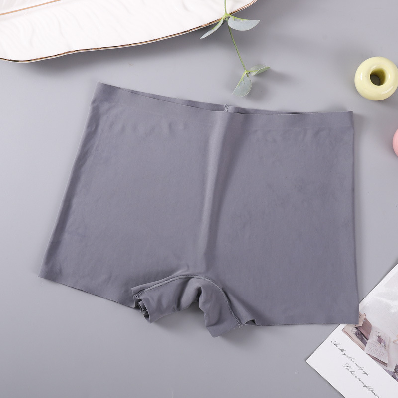 Дамски боксерки със средна талия и стягане на корема, дишаща Ice Silk материя, безпрозрачни