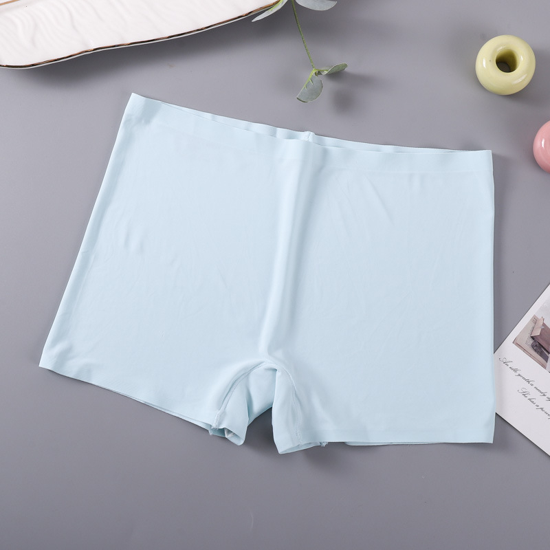 Дамски боксерки със средна талия и стягане на корема, дишаща Ice Silk материя, безпрозрачни