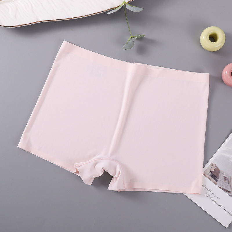Дамски боксерки със средна талия и стягане на корема, дишаща Ice Silk материя, безпрозрачни