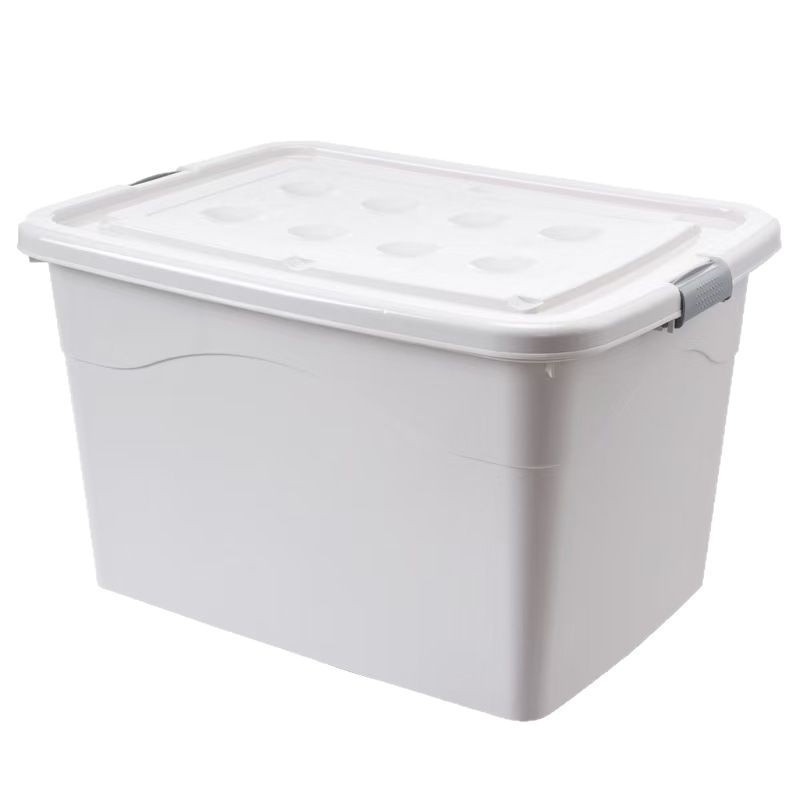 Kutija za skladištenje od plastike velike kapacitete, otvorenog vrha, za kućnu upotrebu, otporna na vlagu, za odjeću i igračke, ojačani organizator garderobe