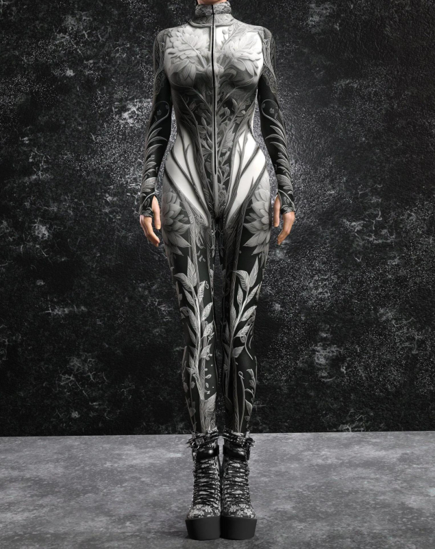 Halloween 2024 cosplay kombinezon za odrasle s 3D digitalnim otiskom