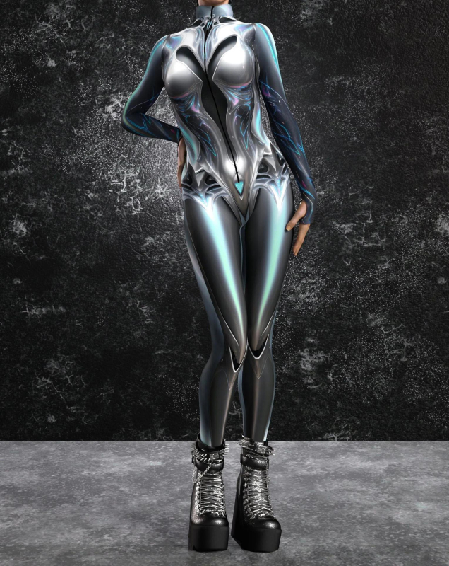 Halloween 2024 cosplay kombinezon za odrasle s 3D digitalnim otiskom