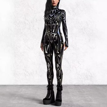 2024 Halloween novi bodysuit s 3D digitalnim otiskom za odrasle cosplay, jednodijelni kostim
