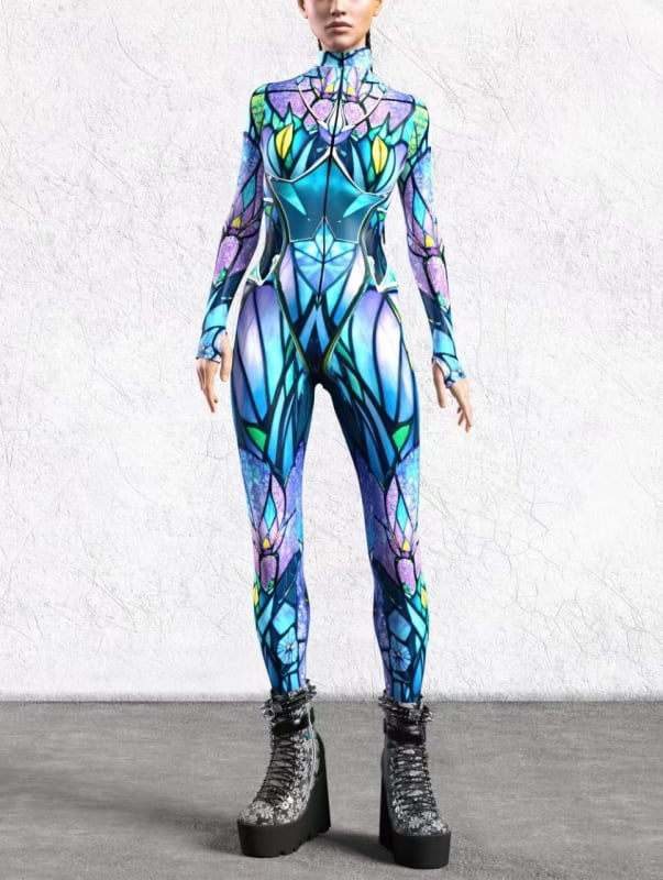 2024 Halloween novi bodysuit s 3D digitalnim otiskom za odrasle cosplay, jednodijelni kostim