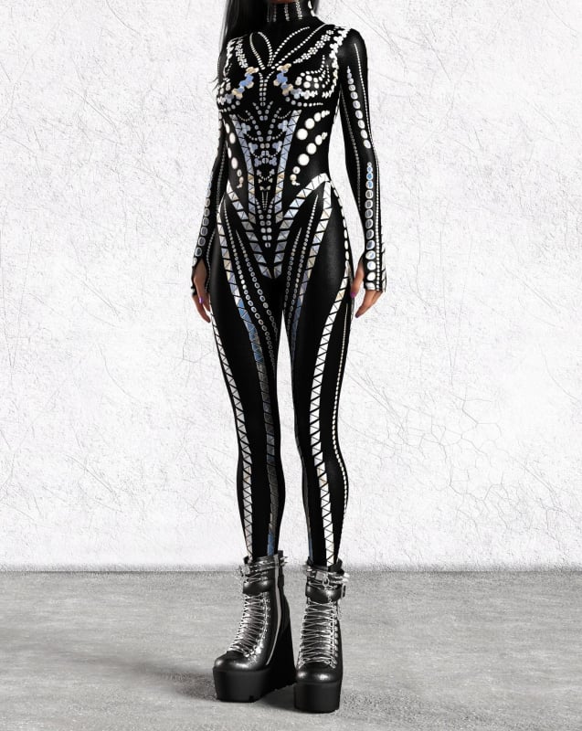 2024 Halloween novi bodysuit s 3D digitalnim otiskom za odrasle cosplay, jednodijelni kostim