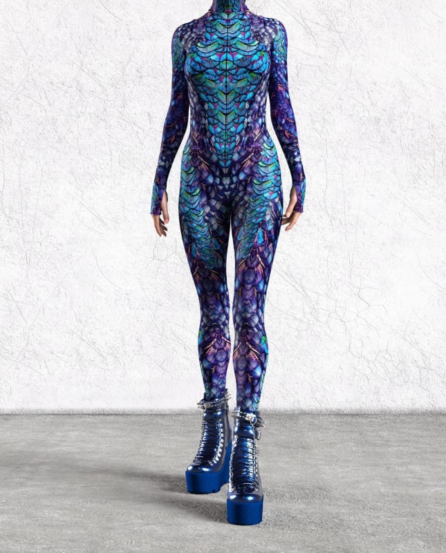 2024 Halloween novi bodysuit s 3D digitalnim otiskom za odrasle cosplay, jednodijelni kostim