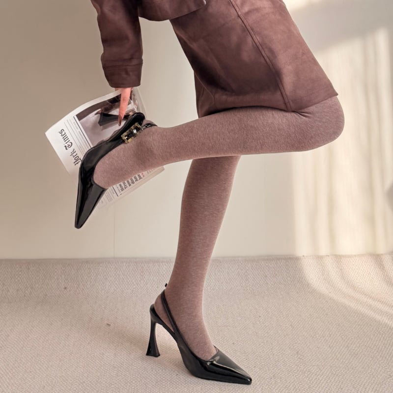 Női ősz-téli 900D fleece-lével bélelt leggings, sokoldalúak, karcsúsító hatásúak, melegek, vastagok, arany pamut és moka színekben.