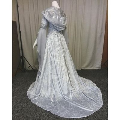 Ženska cosplay haljina s kapuljačom u srednjovjekovnom retro stilu, naglašenim strukom, u 8 boja, za cosplay i Halloween