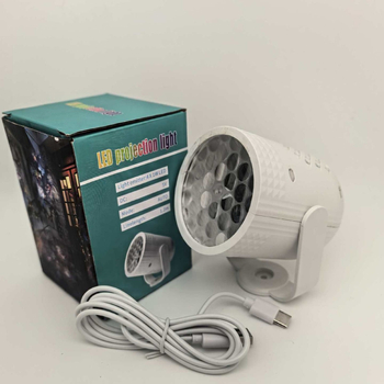 Lampă de masă RGB USB cu proiector cilindric, 16 modele de Crăciun — dinozauri și animale desenate, iluminare decorativă pentru atmosferă