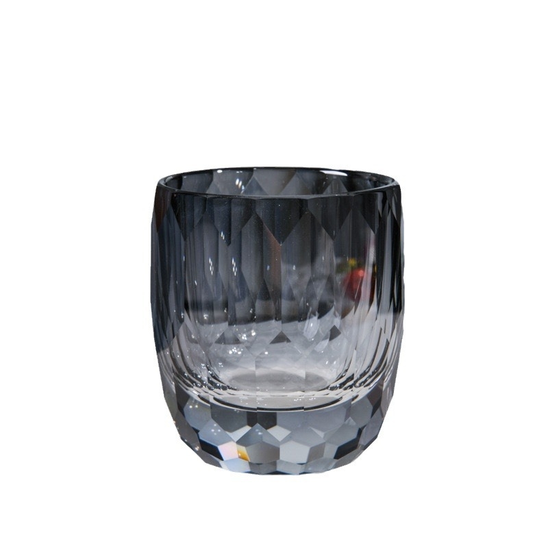 Krištalna čaša za whisky i čašica za pranje u kupaonici, moderni minimalistički stil, visokokvalitetni kristal