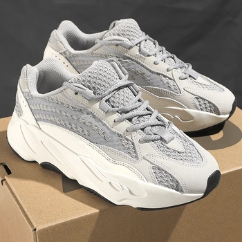 Pantofi sport cu platformă unisex, talpă groasă, exterior textil, vârf ascuțit, gleznă joasă, talpă din cauciuc, branță PU, lansare în 2025