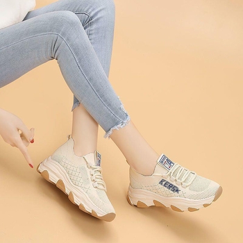 Ženske mrežaste casual balerinke za svakodnevnu upotrebu, lagane, prozračne, protuklizne, s vezicama ili slip-on