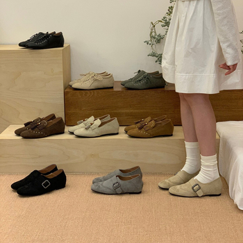 Női bőrlapos loaferok beépített magasság-növelővel, retro brit stílus, 2026-os új modell, mindennapi kényelem