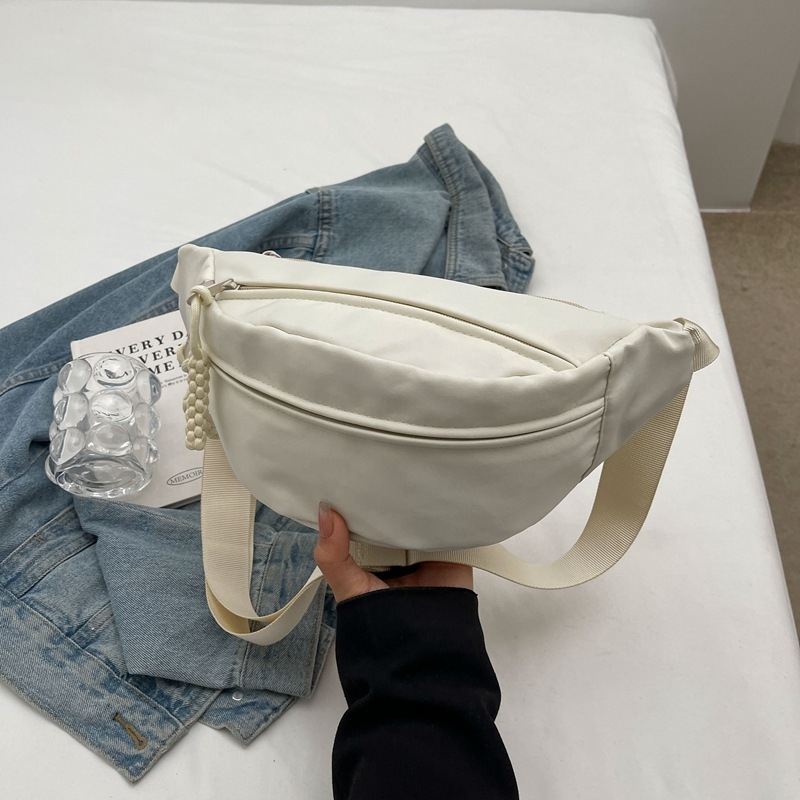 Ženska crossbody torbica u jednom boji, 2026 nova sezona, ulični stil, sportska torba za prsni dio, svestrana svakodnevna torba
