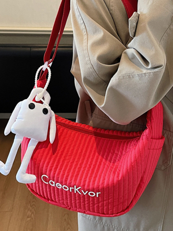 Jesen 2025 – Dumpling torba u japanskom stilu, velika kapaciteta, ženska crossbody torba, srednje veličine, platno