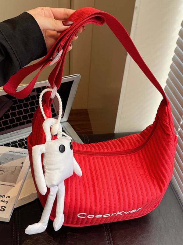 Jesen 2025 – Dumpling torba u japanskom stilu, velika kapaciteta, ženska crossbody torba, srednje veličine, platno