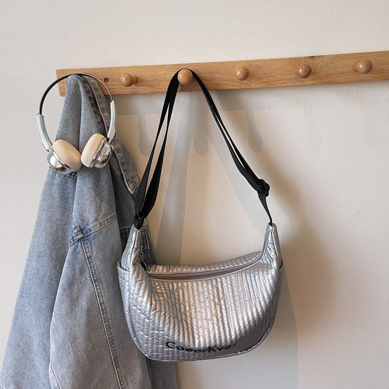 Jesen 2025 – Dumpling torba u japanskom stilu, velika kapaciteta, ženska crossbody torba, srednje veličine, platno