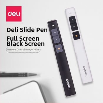 Deli 2802 pero na prechod strán, PPT diaľkové ovládanie, laserové projekčné pero, elektronický ukazovateľ pre výučbu, USB multimediálny nástroj