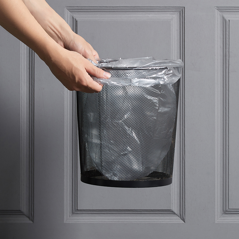 Velike kućne plastične vrećice za smeće s ravnim otvorom, debelih