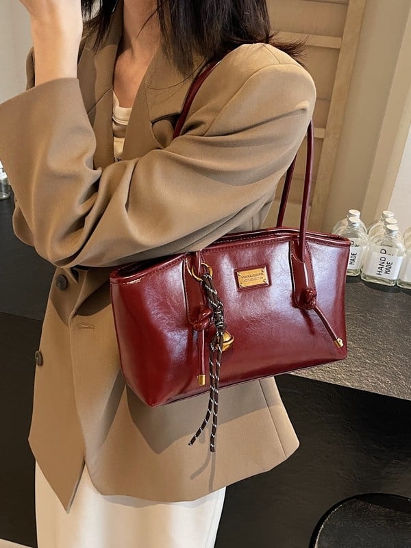 Ženska tote torba s luksuznim retro stilom, velika kapaciteta, 2024 novi model, zimski trend, torba za rame