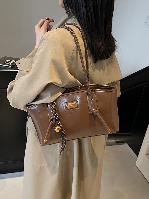 Ženska tote torba s luksuznim retro stilom, velika kapaciteta, 2024 novi model, zimski trend, torba za rame