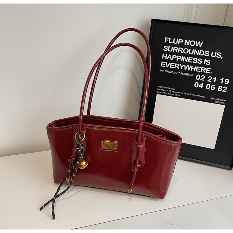 Ženska tote torba s luksuznim retro stilom, velika kapaciteta, 2024 novi model, zimski trend, torba za rame