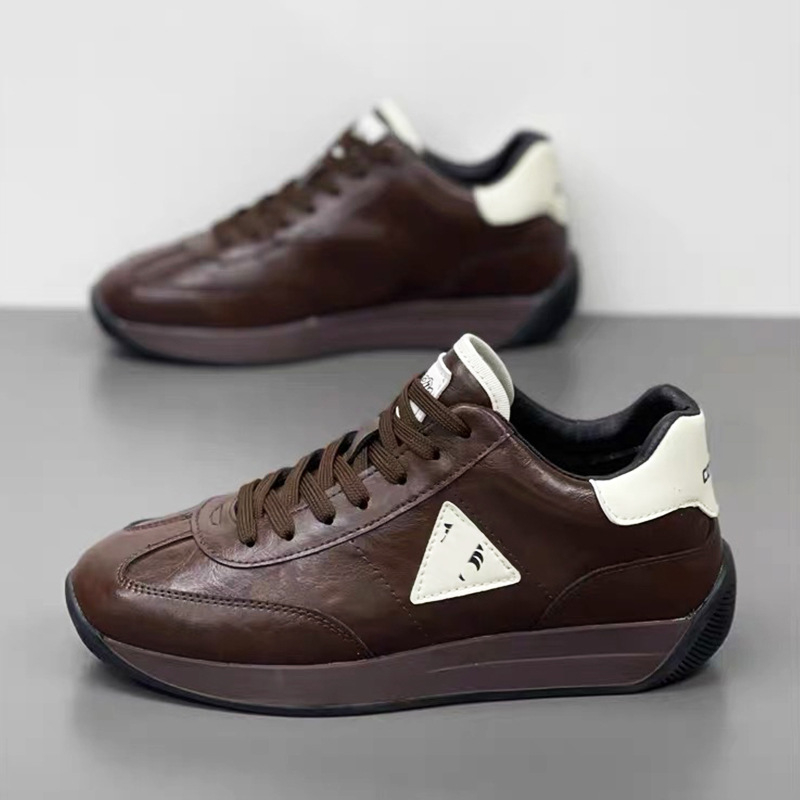 Pantofi sport din piele pentru bărbați, cu căptușeală pufoasă, confortabili, casual, stil luxos
