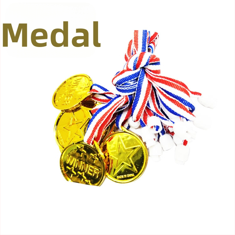 Plastové medaily s pozlátením pre deti – prispôsobiteľné odmeny na hry a párty