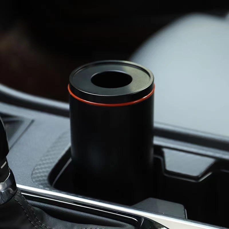 Kutija za papirnate maramice za automobil, kružni spremnik od aluminijske legure, prilagodljiv dizajn