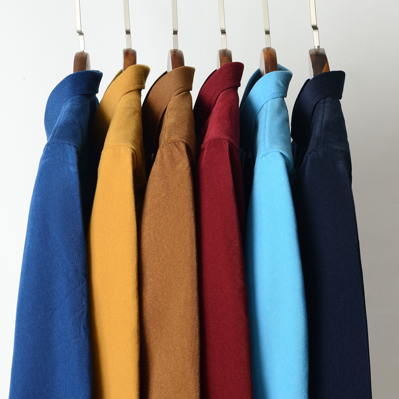 Ανδρικό πουκάμισο από Corduroy με fleece lining – χειμωνιάτικο, ζεστό, casual