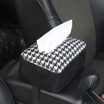 Kutija za maramice u automobilu s naslonom i stražnjim dijelom sjedala, višenamjenski viseći organizator od kože i ice silk materijala