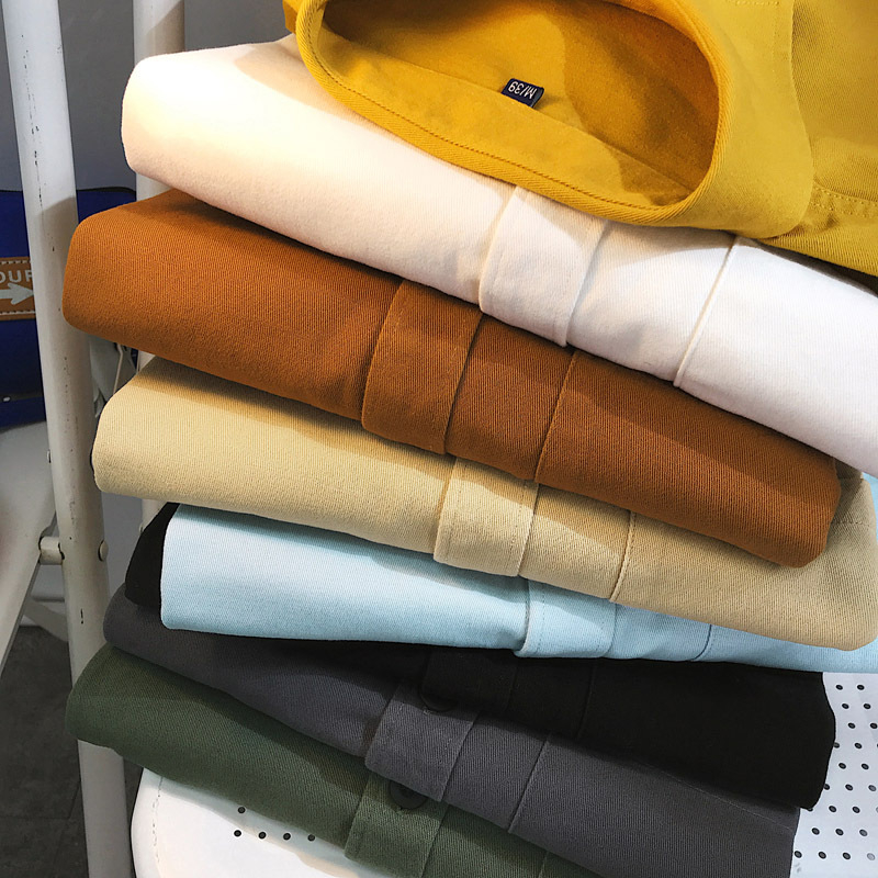 Košulja s dugim rukavima od 100% pamuka, labav kroj, oprana tkanina, japanski stil